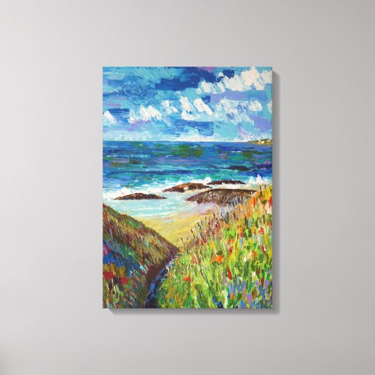 Toile Plage en Bretagne (Recto)