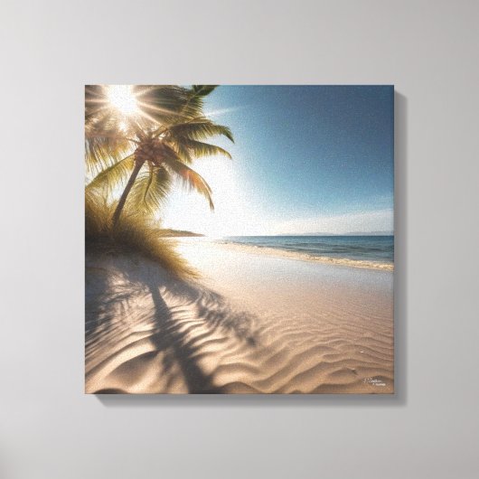 Toile Plage Ensoleillée (Recto)