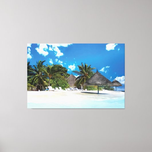 Toile Plage exotique (Recto)