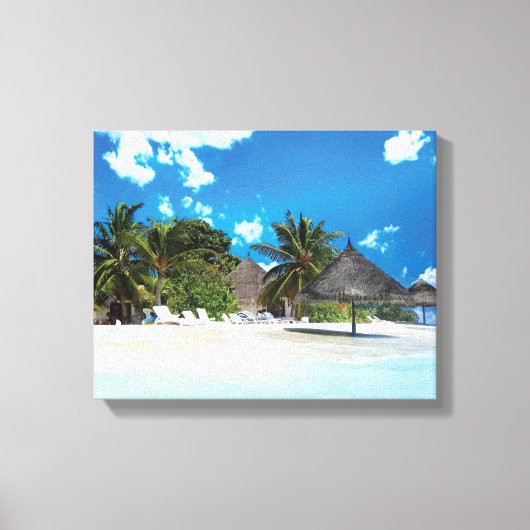 Toile Plage exotique (Recto)