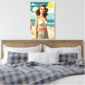 Toile Plage fille 1950 (Insitu(Chambre))