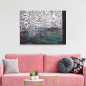 Toile Plage frontière 2 (Insitu(Salon))