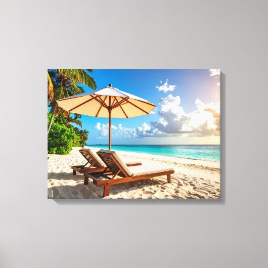 Toile Plage incroyable (Recto)