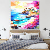 Toile "Plage isolée" (Insitu(Chambre))