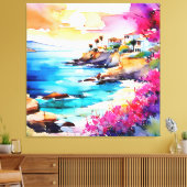 Toile "Plage isolée" (Insitu(Salon))