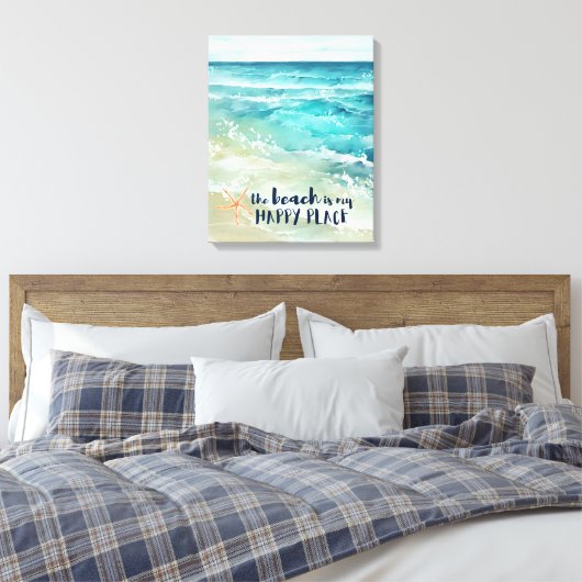 Toile Plage Joyeux Lieu Starfish Ocean Waves Coastal (Insitu(Chambre))