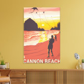 Toile Plage & Kites - Plage de Cannon, Oregon (Insitu(Salon))