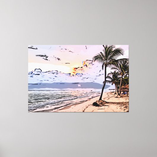 Toile Plage, mer, océan (Recto)