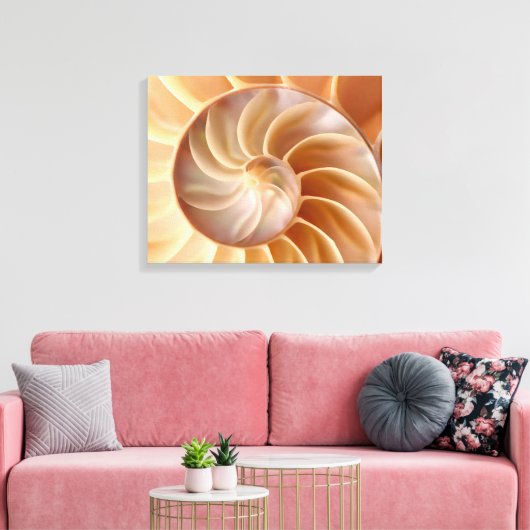 Toile Plage Nautilus Shell Art Canvas Imprimer (Insitu(Salon))