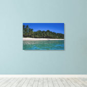 Toile Plage, radeau à distance (Insitu (Plancher de Bois))