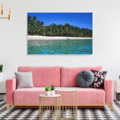 Toile Plage, radeau à distance (Insitu(Salon))