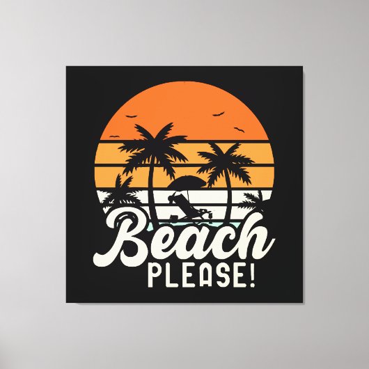 Toile Plage s'il vous plaît (Recto)