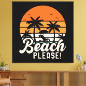 Toile Plage s'il vous plaît (Insitu(Salon))