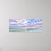 Toile Plage Sunset Pastel Art marin (Recto)
