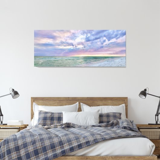 Toile Plage Sunset Pastel Art marin (Insitu(Chambre))