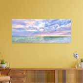 Toile Plage Sunset Pastel Art marin (Insitu(Salon))