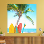 Toile Plage Tropical Surfboard (Insitu(Salon))