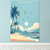 Toile Plage tropicale (Insitu (Plancher de Bois))