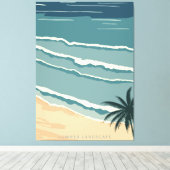 Toile Plage tropicale (Insitu (Plancher de Bois))