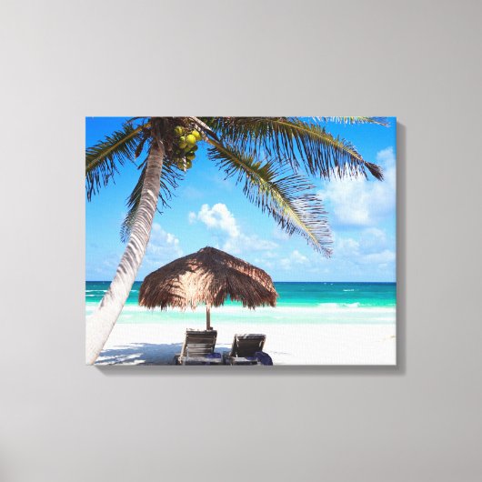 Toile Plage tropicale (Recto)