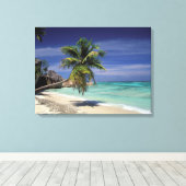 Toile Plage Tropicale, Anse Source D'Argent, La Digue (Insitu (Plancher de Bois))
