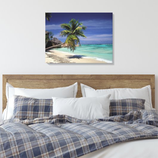 Toile Plage tropicale, Anse Sourse D'Argent, La Digue (Insitu(Chambre))