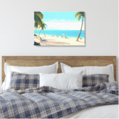 Toile Plage tropicale Destination exotique Vacances (Insitu(Chambre))