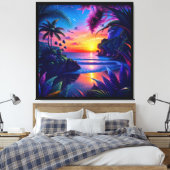 Toile Plage Tropicale Fantastique Deux (Insitu(Chambre))
