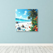 Toile Plage Tropicale Plage Plage Plage Côtière Art Baln (Insitu (Plancher de Bois))