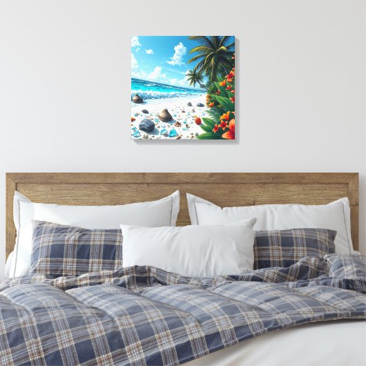 Toile Plage Tropicale Plage Plage Plage Côtière Art Baln (Insitu(Chambre))
