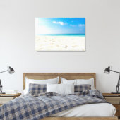 Toile Plage tropicale Sable de mer Ciel et jour d'été (Insitu(Chambre))