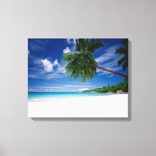 Toile Plage tropicale | Seychelles (Recto)