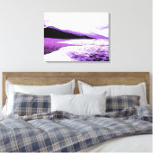Toile Plage Twilight en violet et violet (Insitu(Chambre))
