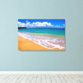 Toile Plage Vide Et Eaux Bleues (Insitu (Plancher de Bois))