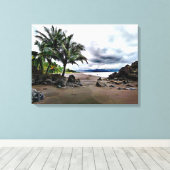 Toile Plage Walk Stretched Canvas Imprimer (Insitu (Plancher de Bois))