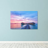 Toile Plages tropicales | Bungalows Maldives (Insitu (Plancher de Bois))