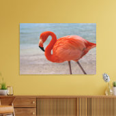 Toile Plages tropicales | Flamant rose des Caraïbes, Aru (Insitu(Salon))