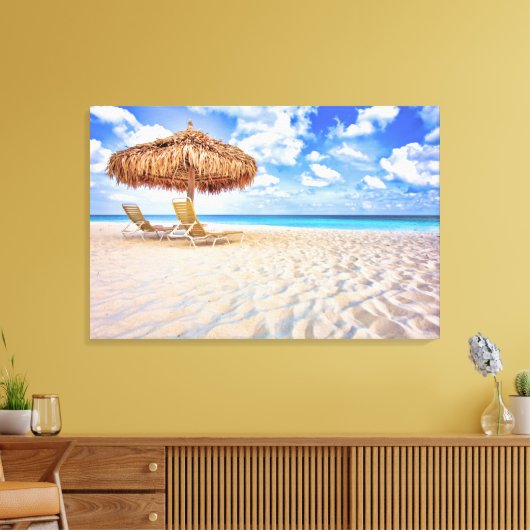 Toile Plages tropicales | Plage de sable d'Aruba (Insitu(Salon))