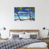 Toile Plages tropicales | Sandy Beach, Maldives (Insitu(Chambre))