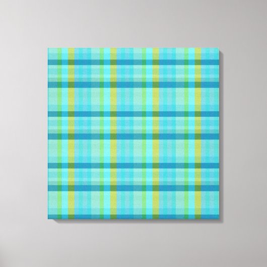 Toile Plaid bleu par Shirley Taylor (Recto)