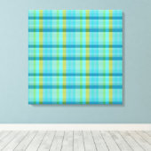Toile Plaid bleu par Shirley Taylor (Insitu (Plancher de Bois))