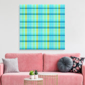 Toile Plaid bleu par Shirley Taylor (Insitu(Salon))