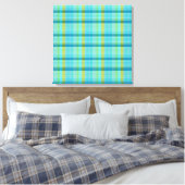 Toile Plaid bleu par Shirley Taylor (Insitu(Chambre))