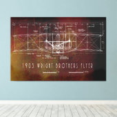 Toile Plan Avant Premier aéronef de vol habité (Insitu (Plancher de Bois))