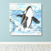Toile Plan Breaching Orca (Insitu (Plancher de Bois))