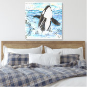 Toile Plan Breaching Orca (Insitu(Chambre))