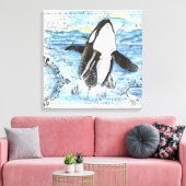Toile Plan Breaching Orca (Insitu(Salon))