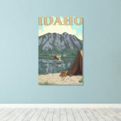 Toile Plan Bush et pêche - Idaho (Insitu (Plancher de Bois))