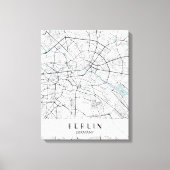 Toile Plan de Berlin Allemagne Imprimer (Recto)