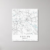 Toile Plan de Berlin Allemagne Imprimer (Recto)
